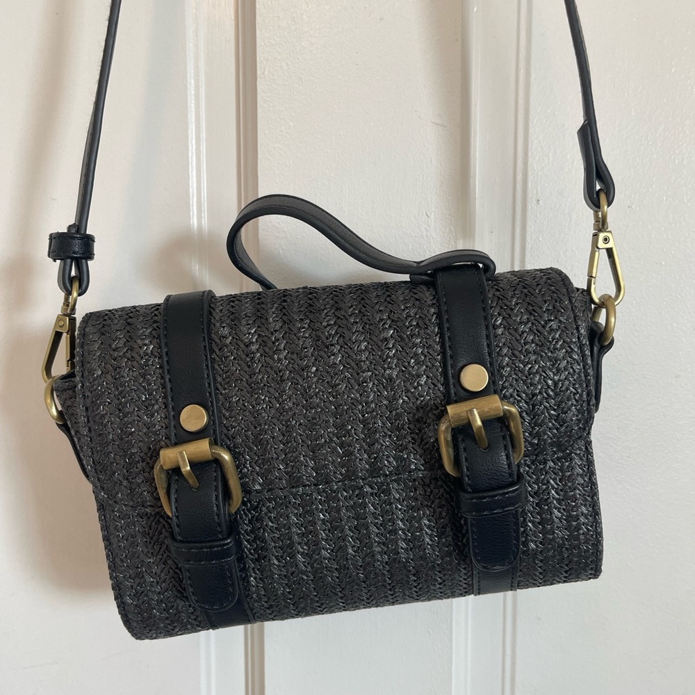 Anthropologie black crossbody bag new